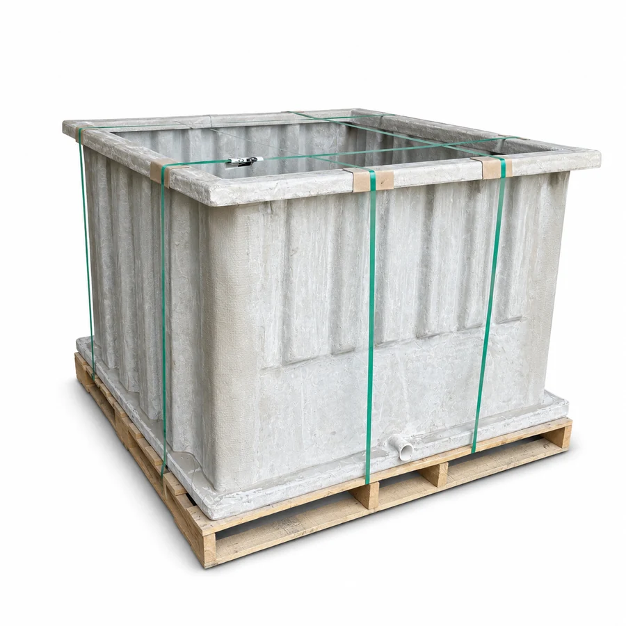 Fiberglass enclosure detail