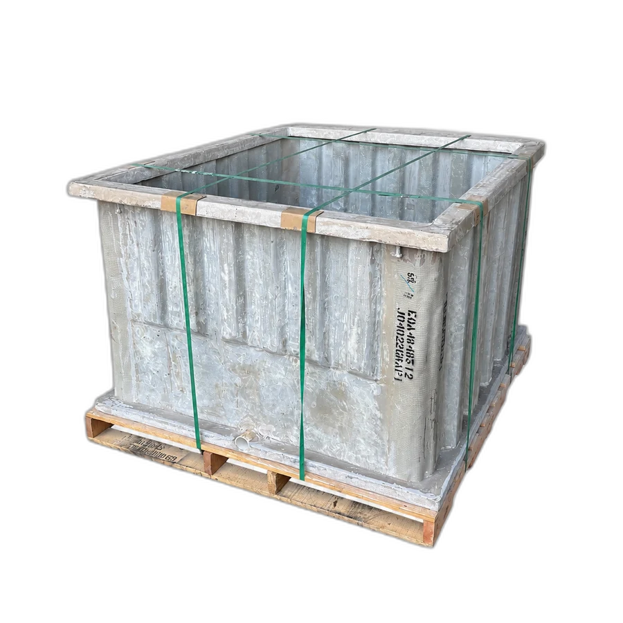 Fiberglass enclosures ready for distribution in our Tampa warehouse